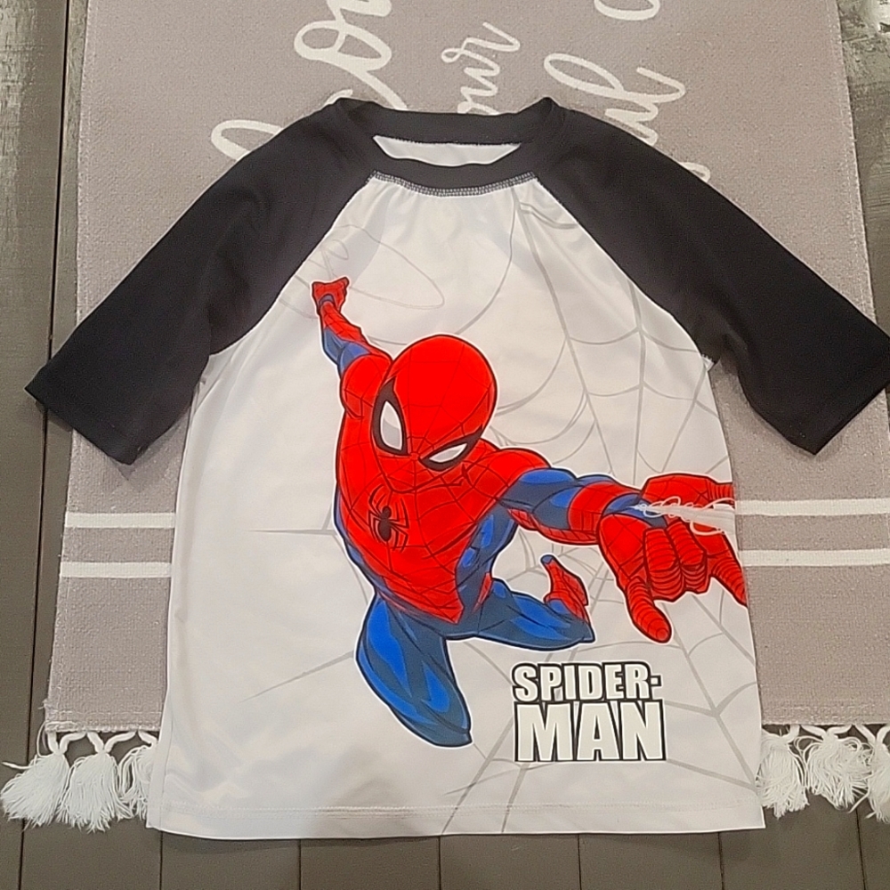 Boys Spiderman swim top size 6/7